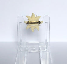 Load image into Gallery viewer, Vintage Carved Edelweiss Tourist Brooch