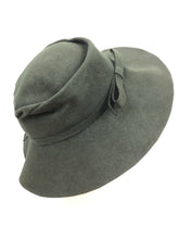 Load image into Gallery viewer, 1930s 1940s Dark Forest Green Felt Fedora