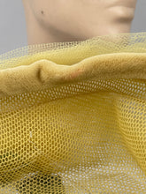 Load image into Gallery viewer, Original 1950's 1960's Yellow Net Hat with Rose Floral Trim - "A Jan Dec Hat"