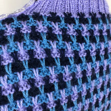 Load image into Gallery viewer, Reproduction 1940s Waffle Stripe Jumper Knitted from a Wartime Pattern - B 38 40 42