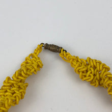 Load image into Gallery viewer, 1940s 1950s Yellow Make Do and Mend Plastic Necklace