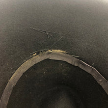 Load image into Gallery viewer, 1940s Inky Black Felt Hat with Red Trim