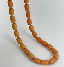 Load image into Gallery viewer, Original Vintage Necklace Duo - Coral Coloured Glass and Orange Plastic - Vintage Jewellery