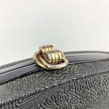 Load image into Gallery viewer, Original 1940s Black Embossed Plastic Box Bag Made to Look Like Corde