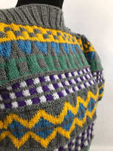 Load image into Gallery viewer, 1940s Reproduction Fair Isle Jumper for a 40 42 Bust