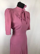 Load image into Gallery viewer, CC41 Rose Pink Crepe Day Dress - Bust 34" 36"