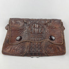 Load image into Gallery viewer, Original 1930's or 1940's Crocodile Skin Bag - Smart Piece - Wounded But Useable