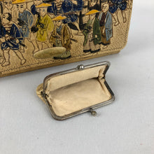 Load image into Gallery viewer, 1930s 1940s Leather Tourist Clutch Bag with Matching Coin Purse