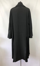 Load image into Gallery viewer, 1920s 1930s Black Textured Crepe Coat with Gold Lining and Glass Buttons - Bust 38 40