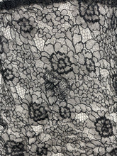 Load image into Gallery viewer, Original 1930s Black Lace Tunic Blouse with Asymmetrical Finish - Bust 32 33 34