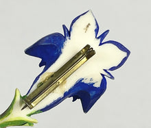 Load image into Gallery viewer, Vintage Gentian Brooch and Earrings Set From the 1940's or 1950's