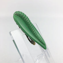 Load image into Gallery viewer, 1930s Czechoslovakian Green Glass Dress Clip