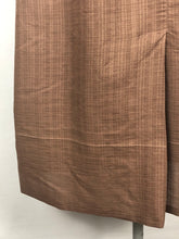 Load image into Gallery viewer, 1950s Volup Brown Fine Cotton Wiggle Dress - B40
