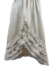 Load image into Gallery viewer, Original Duo of 1920's French Knickers in Black and Cream Celanese with Lace Ruffle Trim - Waist 26 28