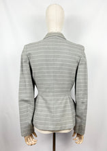 Load image into Gallery viewer, Original 1950s Trewarne Jacket in Grey and White Stripe - Slightly Wounded - Bust 36