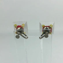 Load image into Gallery viewer, RESERVED DO NOT BUY 1940s 1950s Reverse Carved Lucite Rose Earrings with Screw Backs