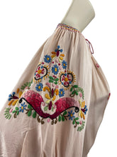 Load image into Gallery viewer, Original 1930’s Hungarian Embroidered Blouse in Pale Pink Crepe - Petite