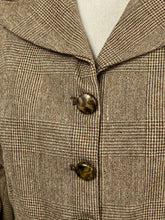 Load image into Gallery viewer, Reproduction Volup 1930s Brown Check Belted Walking Suit for a 44-36-46