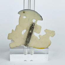 Load image into Gallery viewer, Original 1940's Brooch Featuring a Trio of Scottie Dogs in a Yellow Boat with a Blue Umbrella