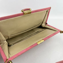 Load image into Gallery viewer, Vintage Milore Dusky Pink Suede Matching Bag and Gloves Set - Great Colour