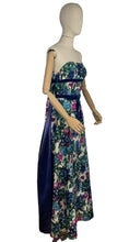Load image into Gallery viewer, Exceptionally Beautiful Original 1950's Silk Evening Gown with Satin Lined Drapes - Bust 30