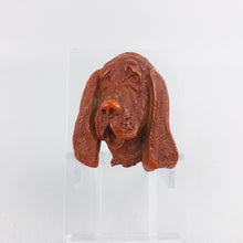 Load image into Gallery viewer, 1940s Carved Basset Hound Dog Brooch - Signed