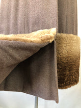 Load image into Gallery viewer, Exceptional 1940s Genuine Fur Trimmed Princess Coat and Dress Set by Reels of Milwaukee - B36