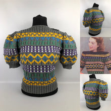 Load image into Gallery viewer, 1940s Reproduction Fair Isle Jumper for a 40 42 Bust