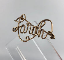 Load image into Gallery viewer, Vintage Gold Tone Sarah Brooch