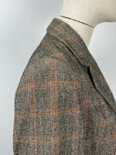 Load image into Gallery viewer, Original 1930s Black, Cream and Red Check Walking Suit - Bust 34 35