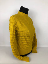 Load image into Gallery viewer, Reproduction 1930s Mustard Jumper - B35 36 37 38