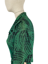 Load image into Gallery viewer, Original Mode O’Day Green and Black Belted Day Dress - Bust 36 38 *