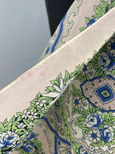 Load image into Gallery viewer, Vintage Italian Neckerchief in Pink, Green, White and Blue - Pretty Headscarf