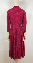 Load image into Gallery viewer, Original Red, Black and White Dress from the Late 1940s or Early 1950s - Bust 34 35