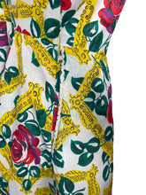 Load image into Gallery viewer, Original 1950's Novelty Print Dress of Roses in Picture Frames - Bust 36 37 38 *