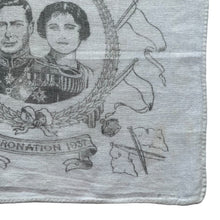 Load image into Gallery viewer, Original 1930's King George VI's Souvenir Hankie in Soft Cotton