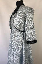 Load image into Gallery viewer, 1950s Artificial Silk Novelty Print Dress and Bolero Set - B32