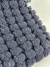 Load image into Gallery viewer, Original 1940s American Made Crochet Bag in Navy
