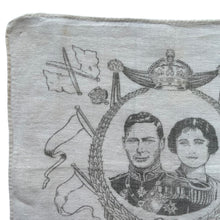 Load image into Gallery viewer, Original 1930's King George VI's Souvenir Hankie in Soft Cotton