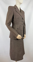 Load image into Gallery viewer, Original 1940s CC41 Brown Wool Suit - Bust 35 36