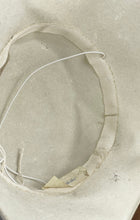 Load image into Gallery viewer, Original 1930's Cream Felt Hat with Warm Brown Velvet and Floral Trim