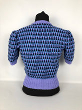 Load image into Gallery viewer, Reproduction 1940s Waffle Stripe Jumper Knitted from a Wartime Pattern - B 38 40 42