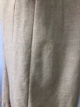 Load image into Gallery viewer, RESERVED FOR SOPHIE DO NOT BUY 1930s Cream Herringbone Coat with Smart Detailing - Bust 38 40 42