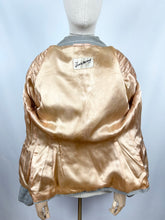 Load image into Gallery viewer, Original 1950s Trewarne Jacket in Grey and White Stripe - Slightly Wounded - Bust 36