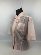Load image into Gallery viewer, 1950S Volup Pink Morphita Nylon Blouse - B40