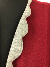 Load image into Gallery viewer, Original 1940s CC41 Machine Knitted Cardigan in Burgundy and Grey - B40 42