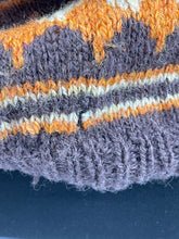 Load image into Gallery viewer, Vintage Fair Isle Pullover in Autumnal Shades of Brown, Rust and Cream - Bust 34" - AS IS