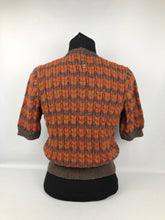 Load image into Gallery viewer, Reproduction 1940s Victory Jumper in Autumnal Shades - B34 36 38