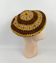 Load image into Gallery viewer, Reproduction 1940s Pure Wool Fair Isle Beret - Wonderful Design Featuring Eight Different Colours