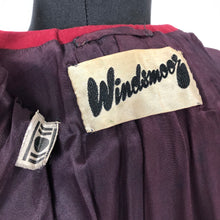 Load image into Gallery viewer, 1940s 11011 True Volup Burgundy Wool Coat by Windsmoor - Bust 48" 50"